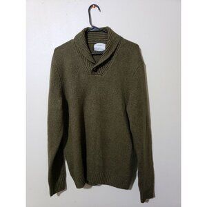 Old Navy men's olive, chunky, heavy, long sleeve sweater, size L